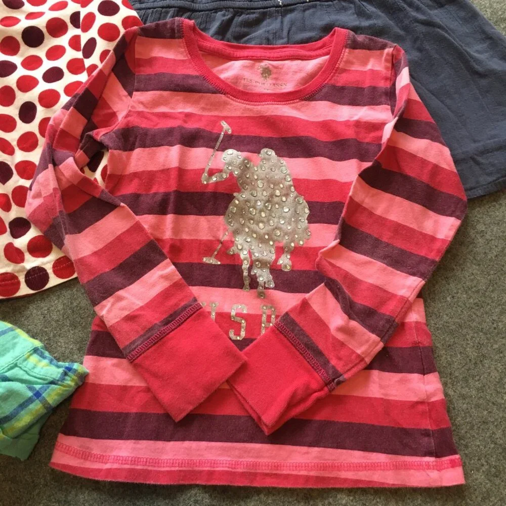 Girl Size 6/6X Clothing Lot 5x Pieces Bulk Winter Preppy Corduroy Flannel Cotton